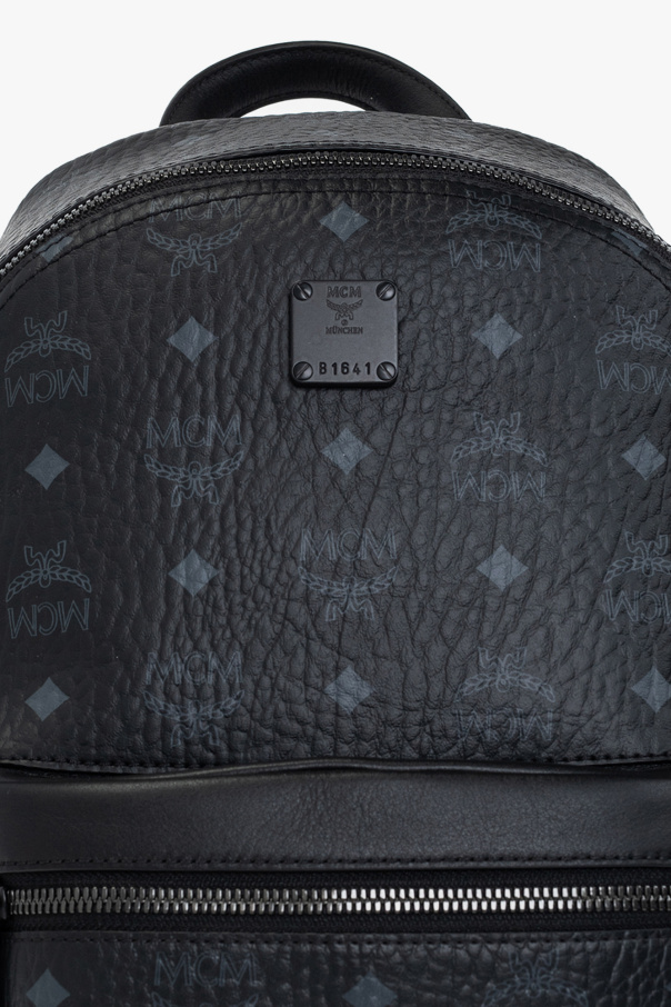 Fake black outlet mcm backpack